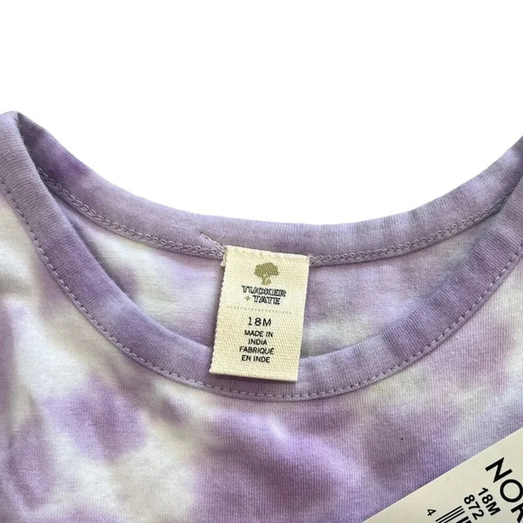 Tucker Tate Purple Tie Dye Summer Dress 3M 6M 18M - Picture 2 of 2